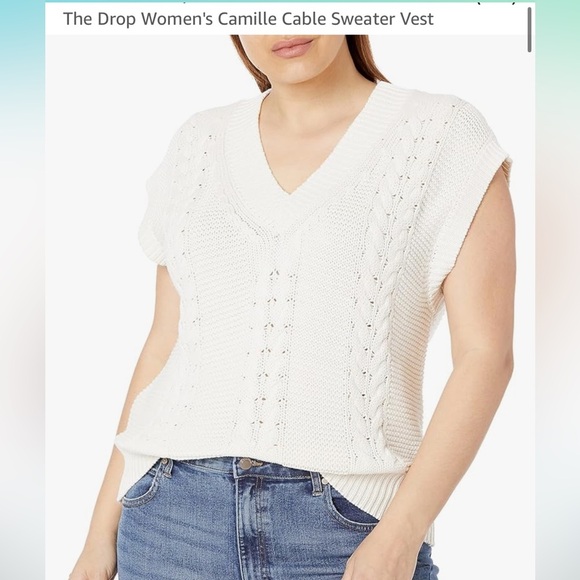 Cable sweater vest - Picture 1 of 2